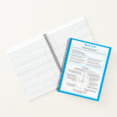 Carnet Feuille de caractères de l'auteur et bloc-notes de (Intérieur)