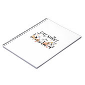 Carnet Feuille de chat Cute Chats noirs en Ghost Hallowee (Côté gauche)