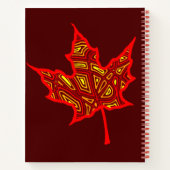 Carnet Feuille de feu (Dos)