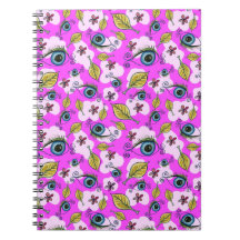 Feuille de fleur des yeux_pourpre