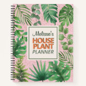 Carnet Feuille de la Maison  Plante Motif (Devant)