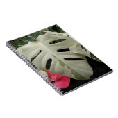Carnet Feuille de Monstera panachée Floral (Côté Droit)
