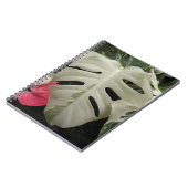 Carnet Feuille de Monstera panachée Floral (Côté gauche)