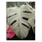 Carnet Feuille de Monstera panachée Floral (Devant)