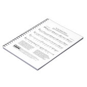 Carnet Feuille de musique de la bannière nationale de l'h (Côté gauche)