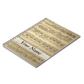 Carnet Feuille de musique vintage (Côté gauche)