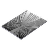 Carnet Feuille de palme chromé Art déco (Côté gauche)