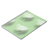 Carnet feuille de palmier d'été moderne arrière - plan sa (Côté gauche)
