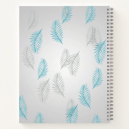 Carnet feuille de style motif (Dos)