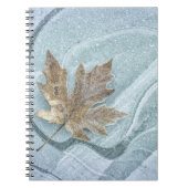 Carnet Feuille d'érable congelée sur glace (Devant)