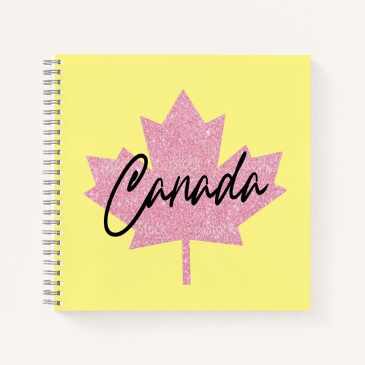 Carnet Feuille d'érable du Canada (Devant)