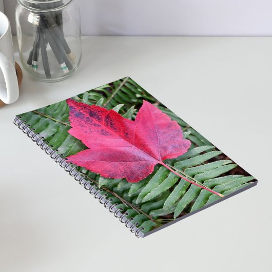 Carnet Feuille d'érable rouge sur Green Fern Botanical