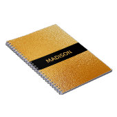 Carnet Feuille d'or chic (Côté Droit)