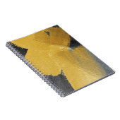 Carnet Feuille d'or, motif noir abstrait (Côté Droit)