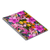 Carnet Feuille et fleurs tropicaux (Côté Droit)