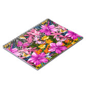 Carnet Feuille et fleurs tropicaux (Côté gauche)