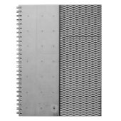 Carnet Feuille galvanisée en métal gris (Devant)