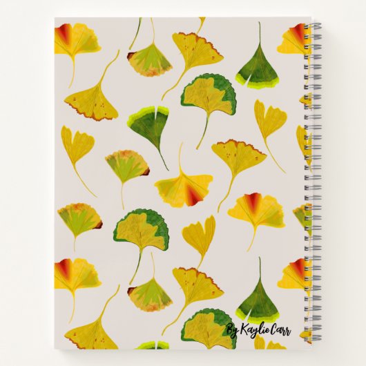 Carnet Feuille Gingko (Dos)