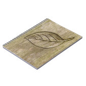 Carnet Feuille gravée (Côté gauche)