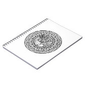 Carnet Feuille inspirée de chêne d'automne de mandala (Côté gauche)