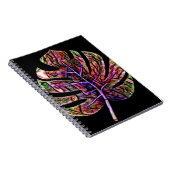 Carnet Feuille Lumineuse Néon Tropicale (Côté Droit)