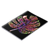 Carnet Feuille Lumineuse Néon Tropicale (Côté gauche)
