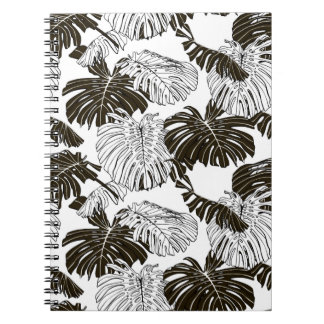 Carnet Feuille Monstera motif continu