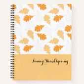 Carnet Feuille orange (Devant)