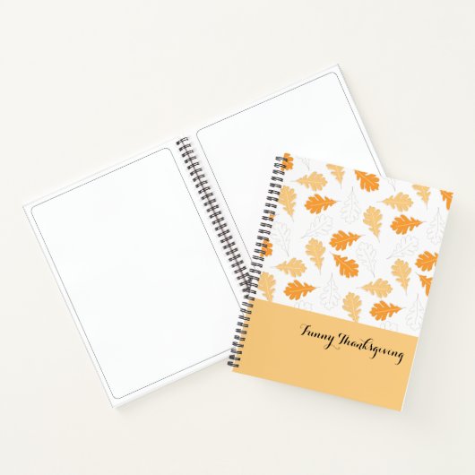 Carnet Feuille orange (Intérieur)
