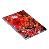 Carnet Feuille orange et rouge (Côté Droit)