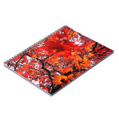 Carnet Feuille orange et rouge (Côté gauche)