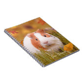 Carnet Feuille personnalisé/mignon de cobaye et d'automne (Côté Droit)