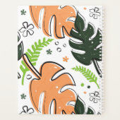carnet feuille tropical (Dos)