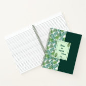 Carnet feuille tropical motif (Intérieur)