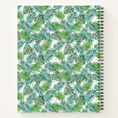 Carnet feuille tropical motif (Dos)