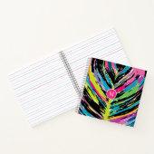 Carnet Feuille tropicale Abstraite vibrante multicolore (Intérieur)