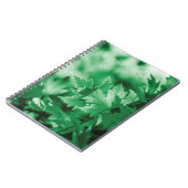 Carnet Feuille vert arrière - plan nature (Côté gauche)