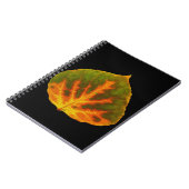 Carnet Feuille vert orange et jaune d'Aspen #1 (Côté gauche)