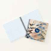 Carnet Feuilles à couche Abstraite - Bleu et Neutre (Intérieur)