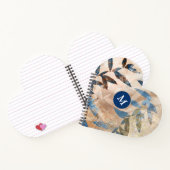 Carnet Feuilles à couche Abstraite - Bleu et Neutre (Intérieur)