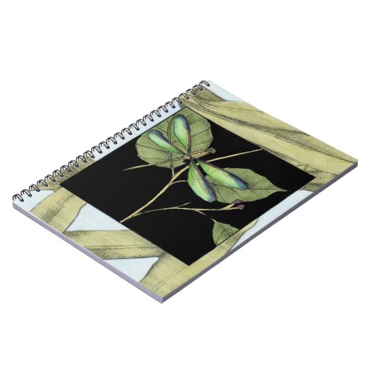 Carnet Feuilles à l'instigation de la libellule par Jenni (Côté gauche)