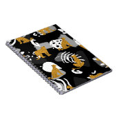 Carnet Feuilles Abstraits léopard Motif (Côté Droit)