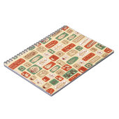 Carnet Feuilles Abstraits scandinaves : Conception de car (Côté gauche)