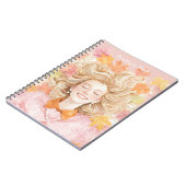 Carnet Feuilles Blond Vert Jaune Rose (Côté gauche)