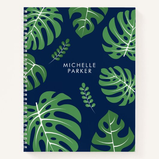 Carnet Feuilles branchés Monstera Palm (Devant)