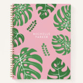 Carnet Feuilles branchés Monstera Palm (Devant)