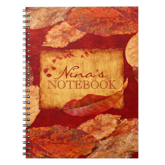 Carnet Feuilles d'automne (Devant)
