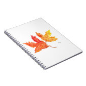 Carnet Feuilles d'automne aquarelle (Côté Droit)
