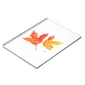Carnet Feuilles d'automne aquarelle (Côté gauche)