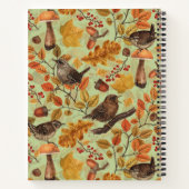 Carnet Feuilles d'automne, baies, champignons et fleurs (Dos)